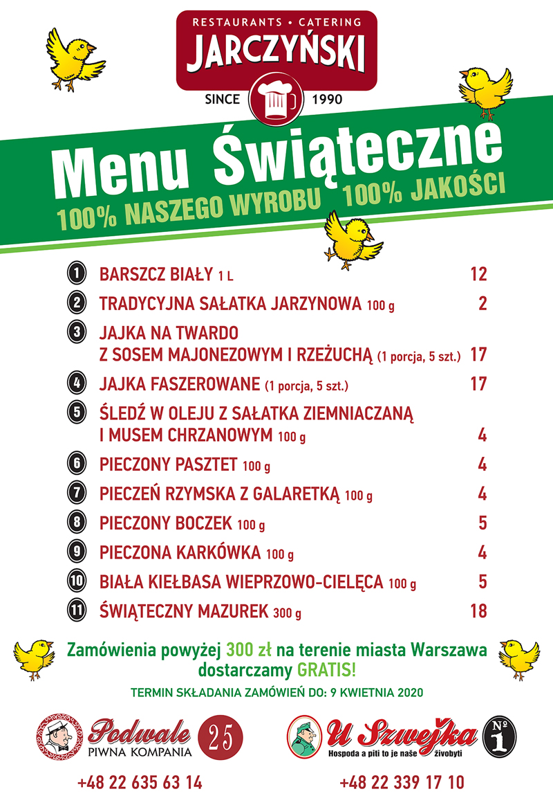 Menu Świąteczne